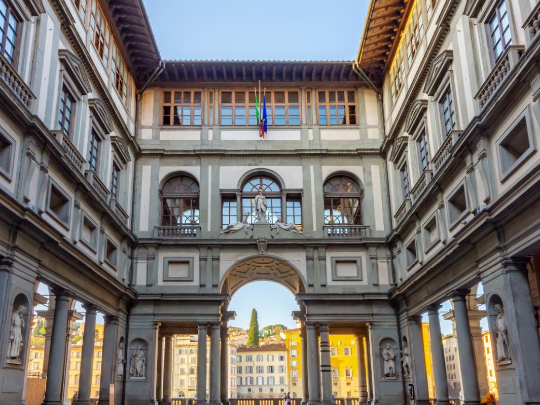 Galerie des Offices à Florence, chef-d'œuvre de la Renaissance.